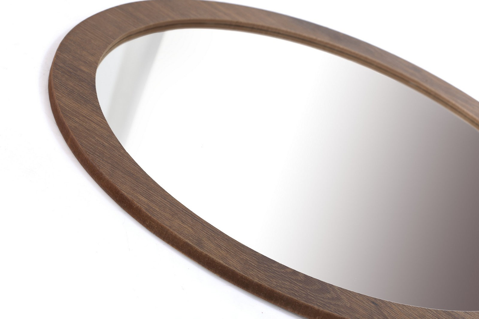 Wall Mirror Rounded Walnut
