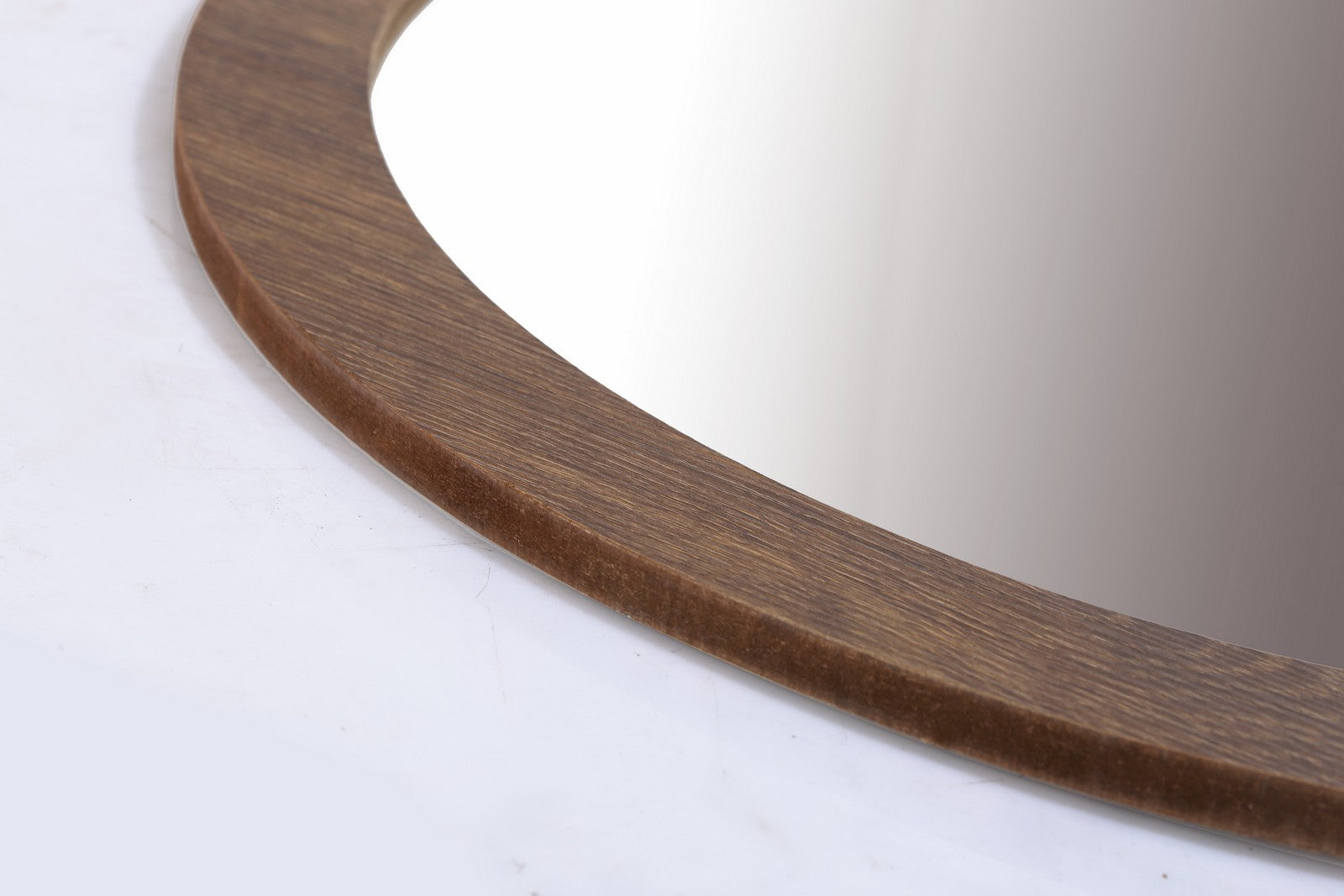 Wall Mirror Rounded Walnut