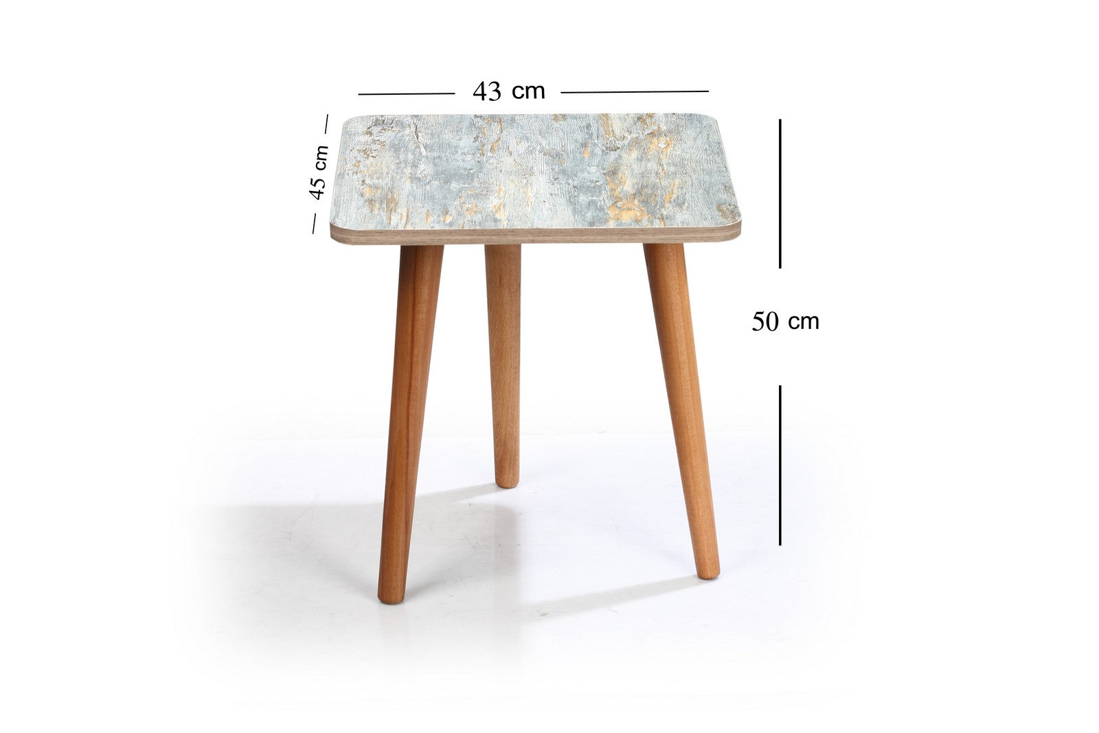 Square Table ZAN legs Moga/Mint