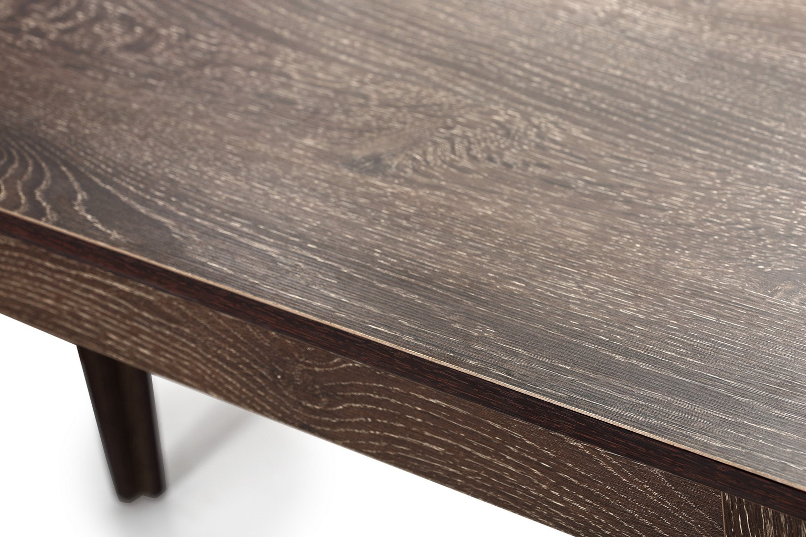 Dinner Table Black Scratched