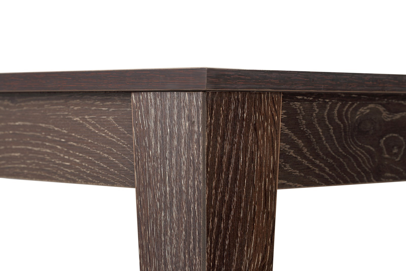 Dinner Table Black Scratched