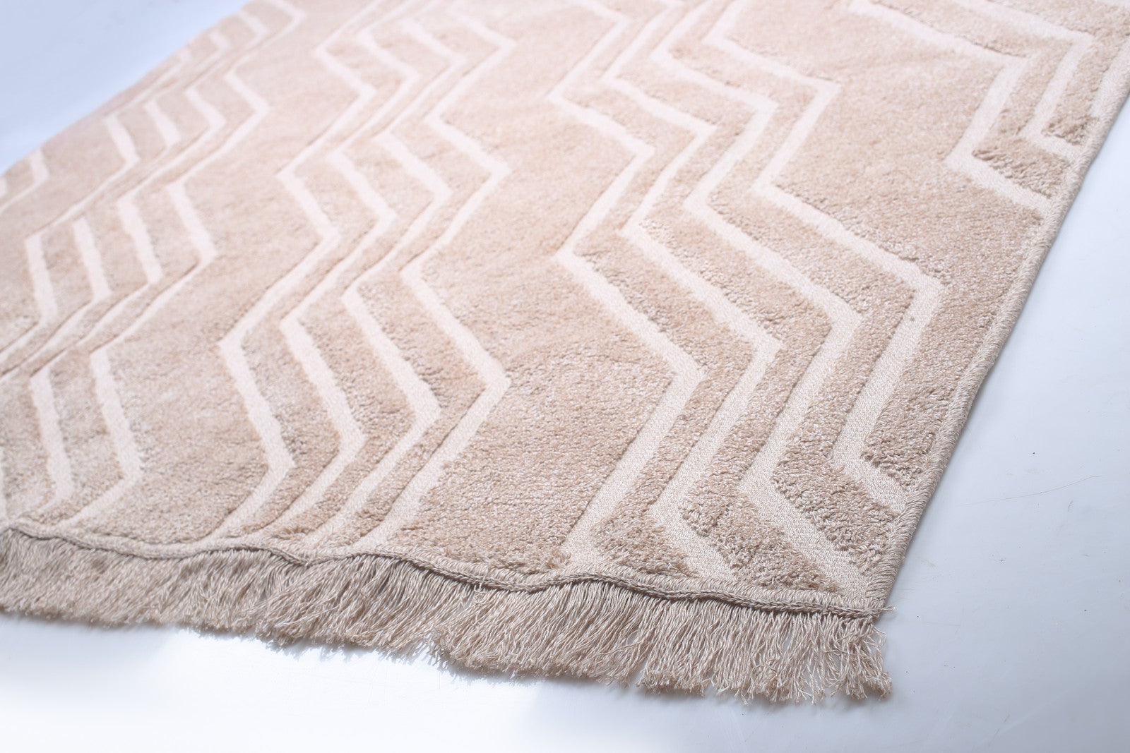 cotton carpet zig zag