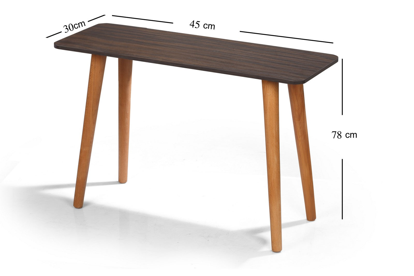Rectangle table ZAN Legs Chocolate