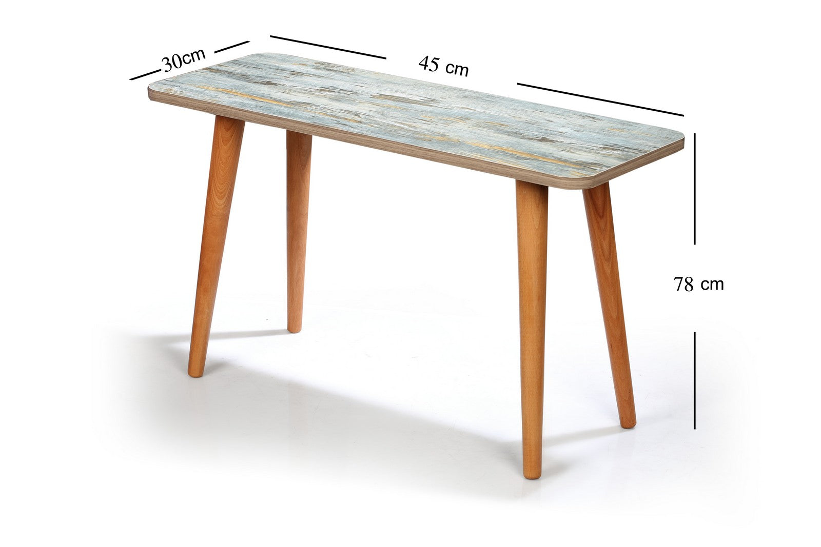 Rectangle table ZAN Legs Moga/Mint