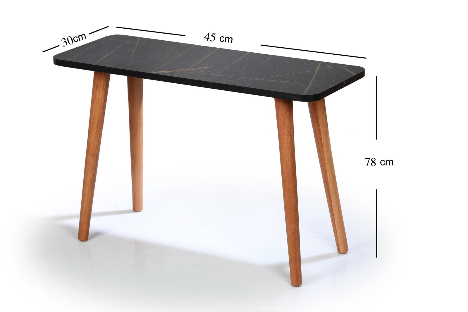 Rectangle table ZAN Legs Black*Gold
