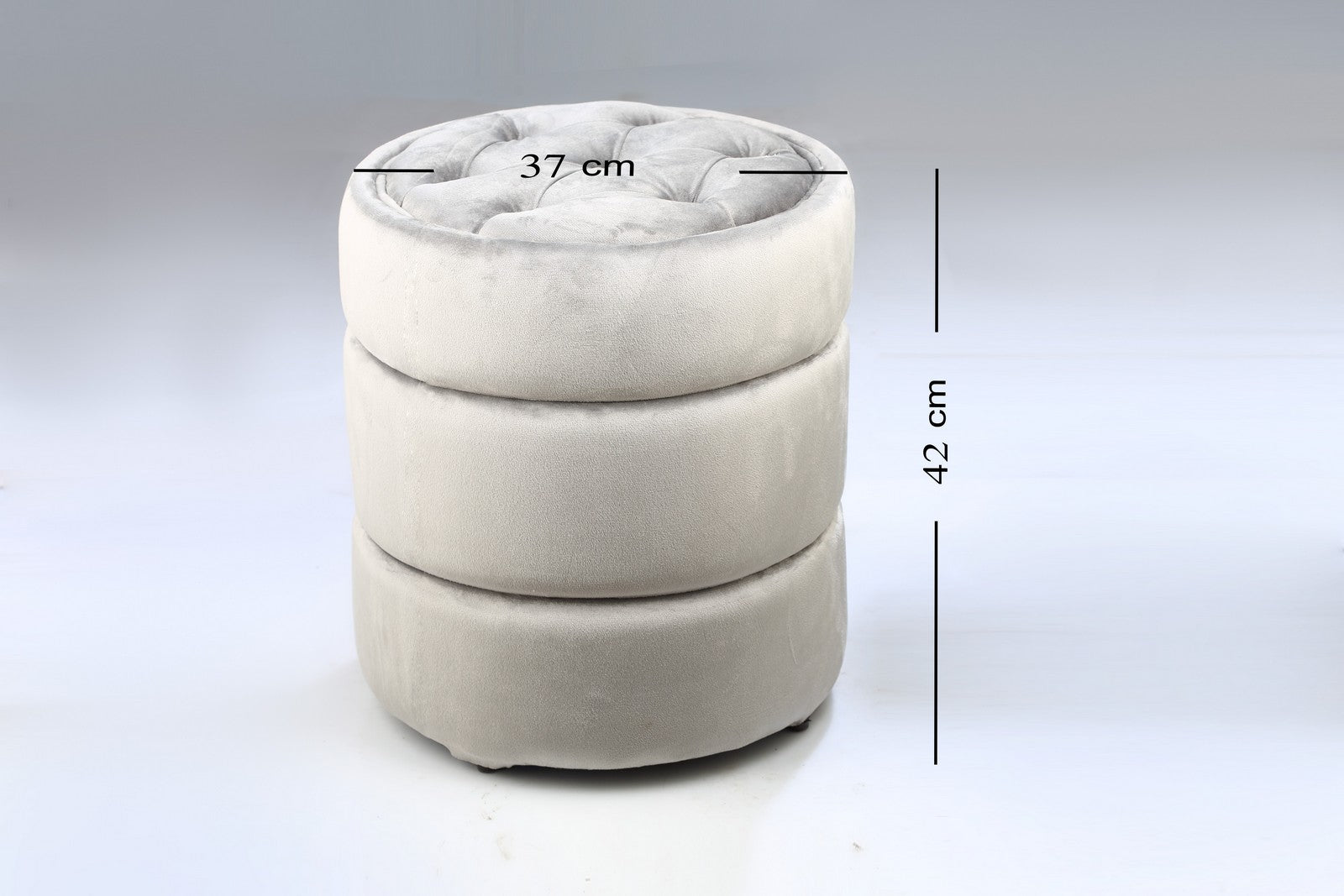 Pouf Chair type 1 Light Grey