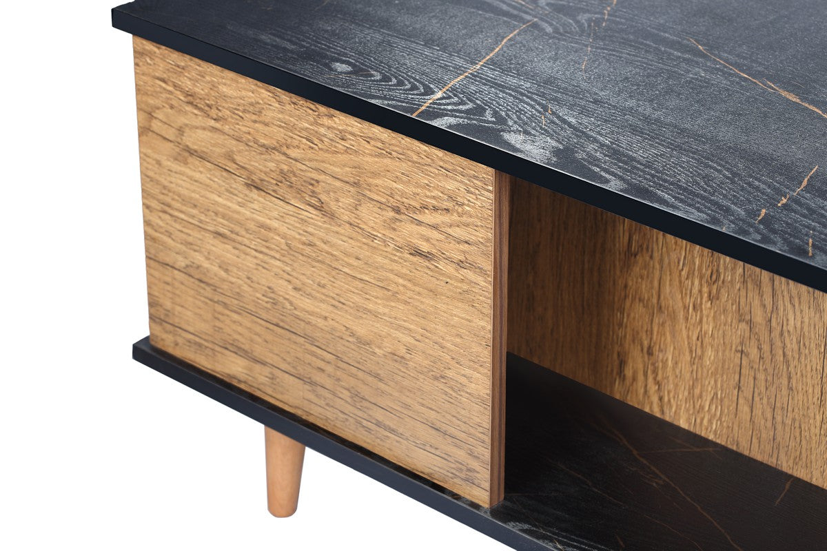 Johara Coffee Table  Black*Gold - Honey