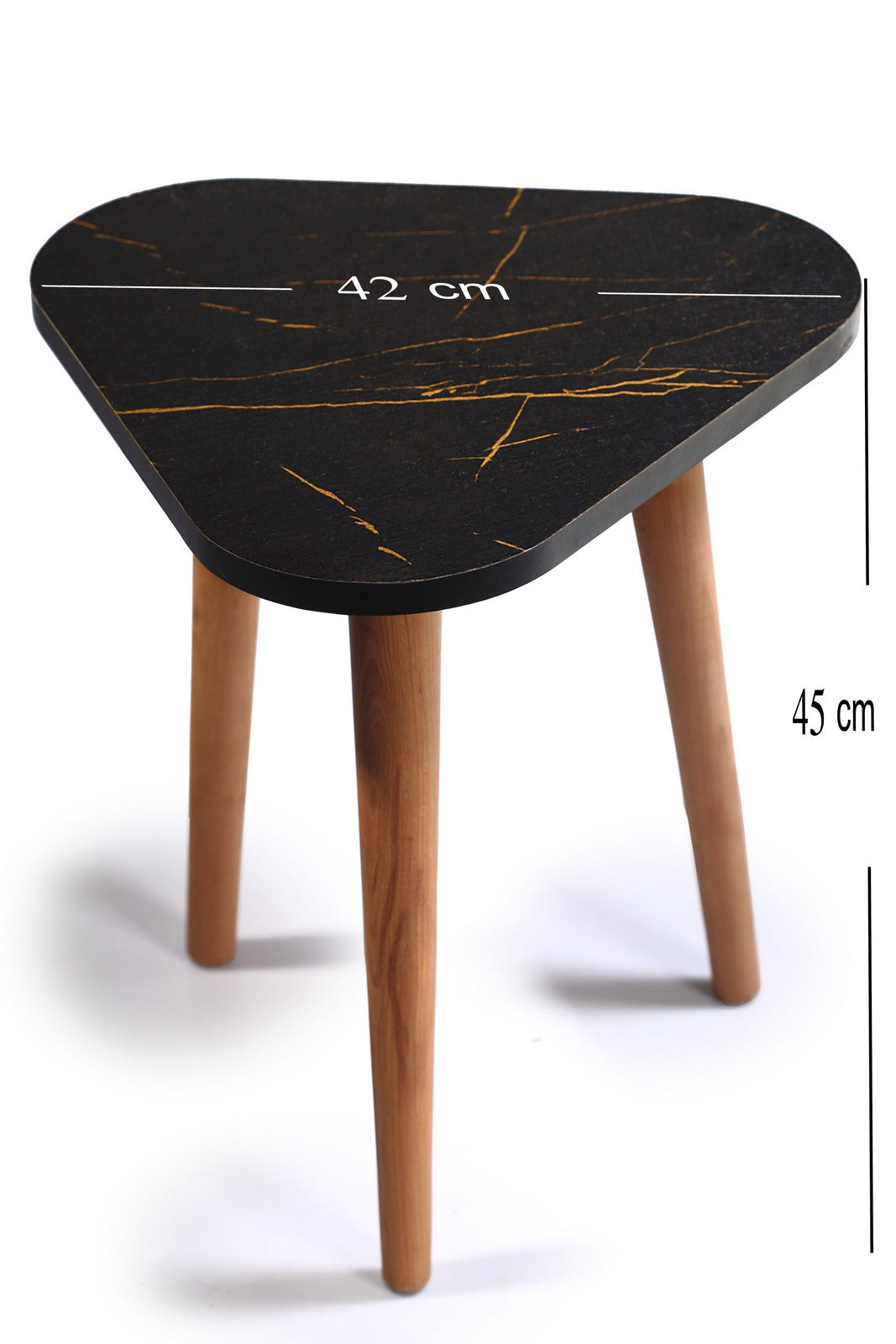 Triangle table ZAN legs Black*Gold