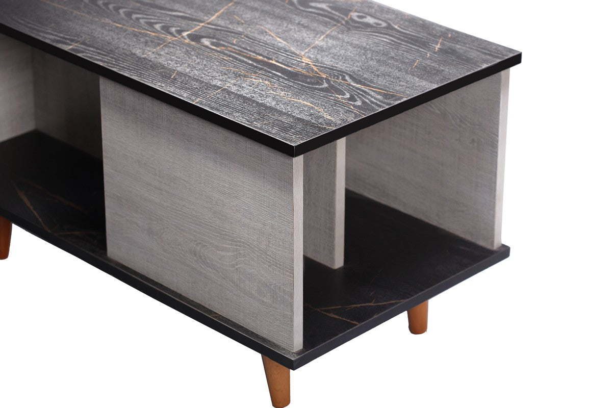Johara Coffee Table  Black*Gold - Grey