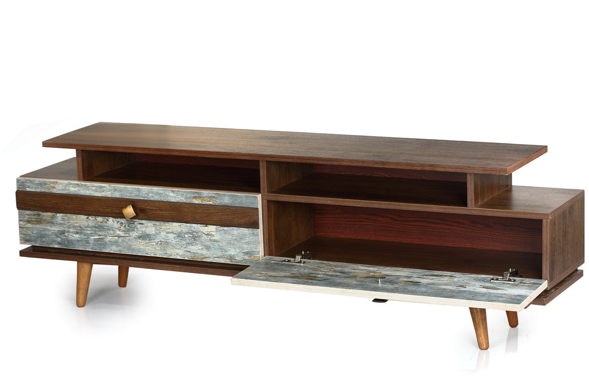 Galaxy Tv Unit Walnut * Moga/Mint Whole Unit