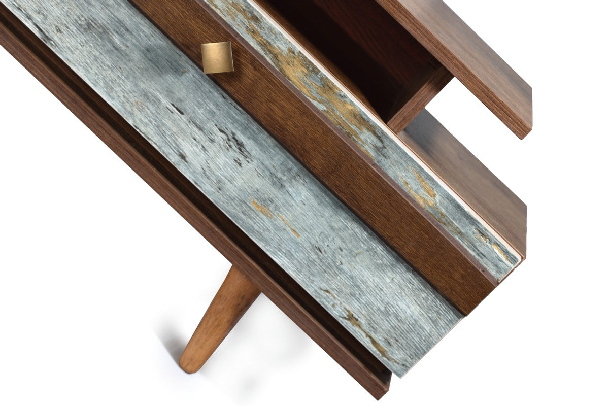 Galaxy Tv Unit Walnut * Moga/Mint Whole Unit