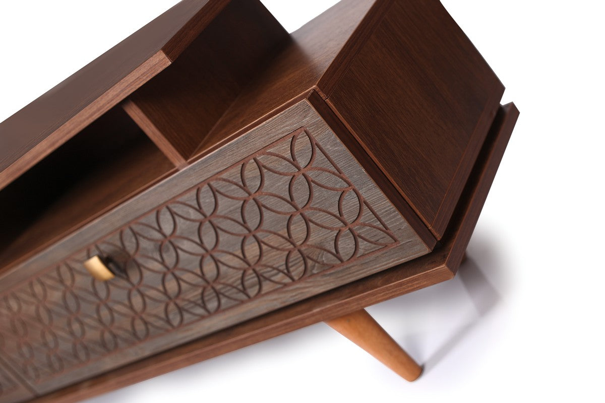 Galaxy Tv Unit 180cm Walnut Version 2