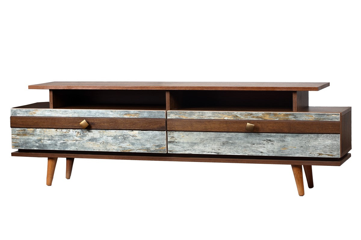 Galaxy Tv Unit 160cm Walnut * Moga/Mint