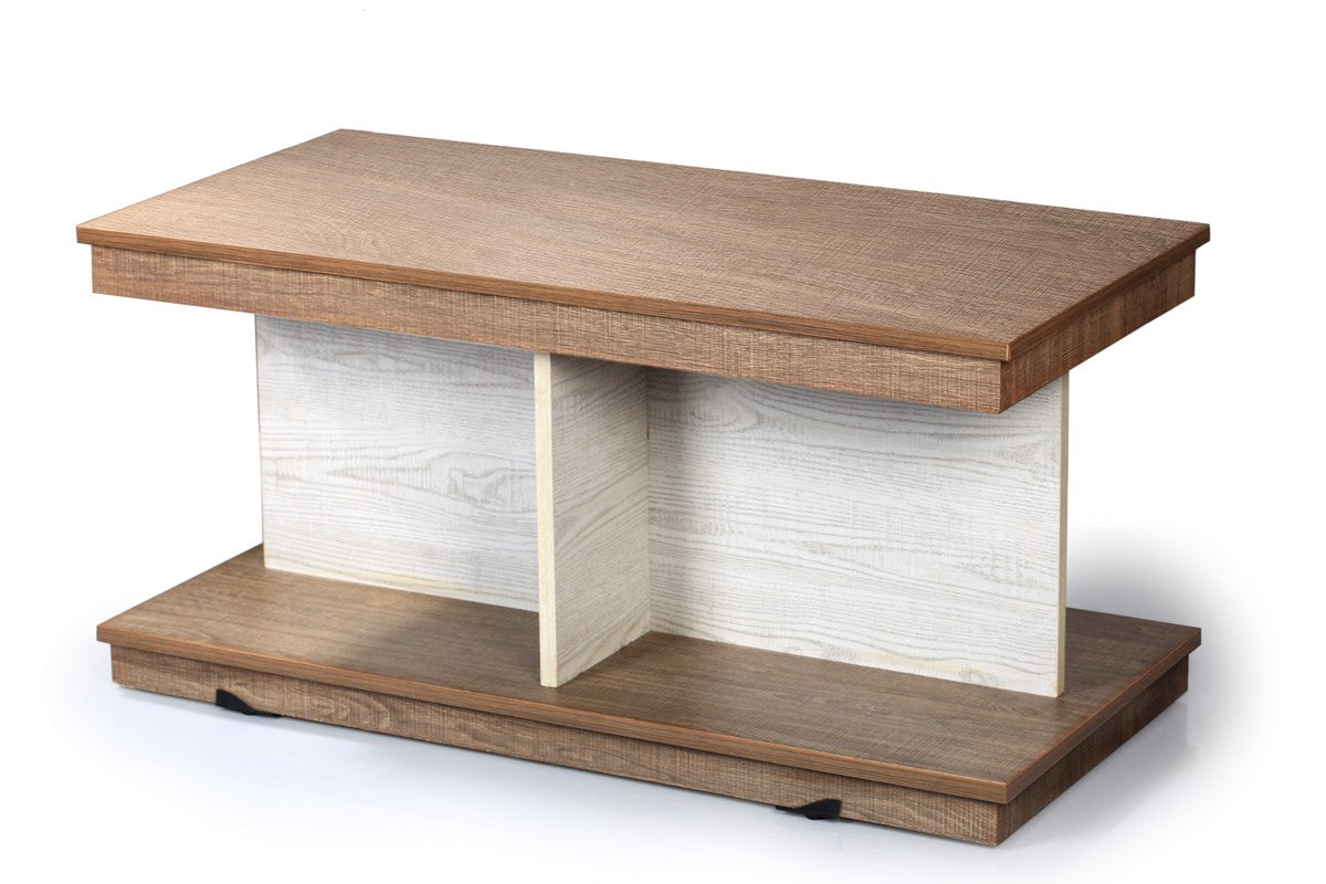 Royal Coffee Table  Walnut * White