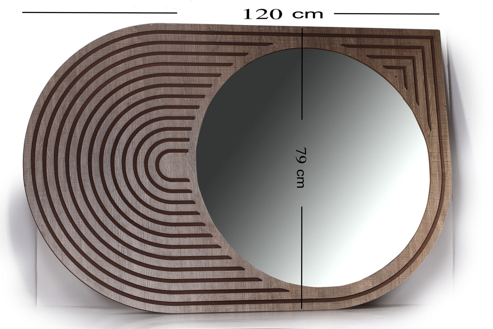 Wall Mirror Polo Brownish