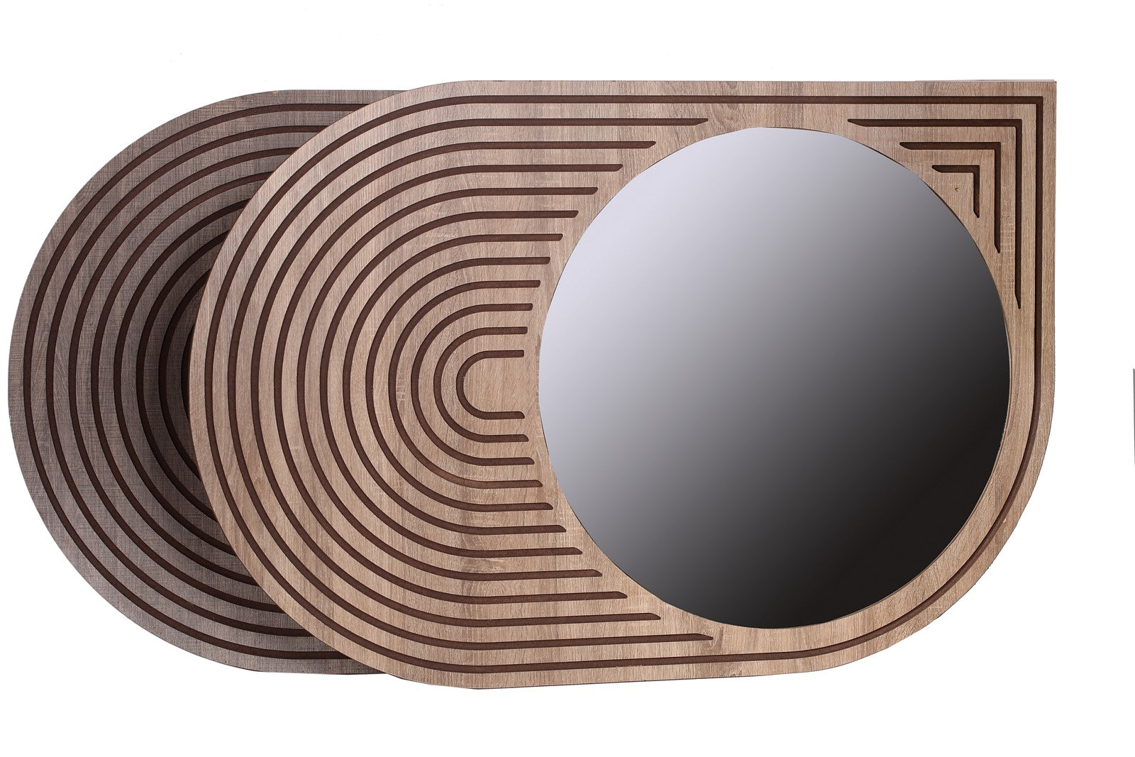 Wall Mirror Polo Brownish