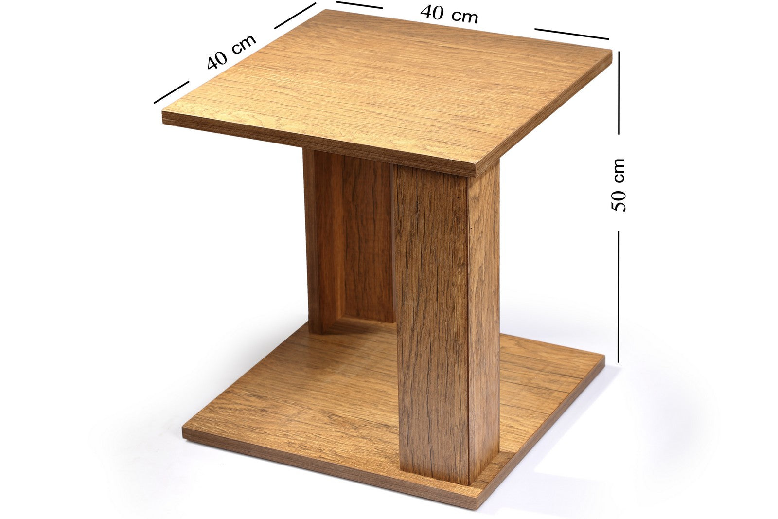 Square table 2 Legs Honey
