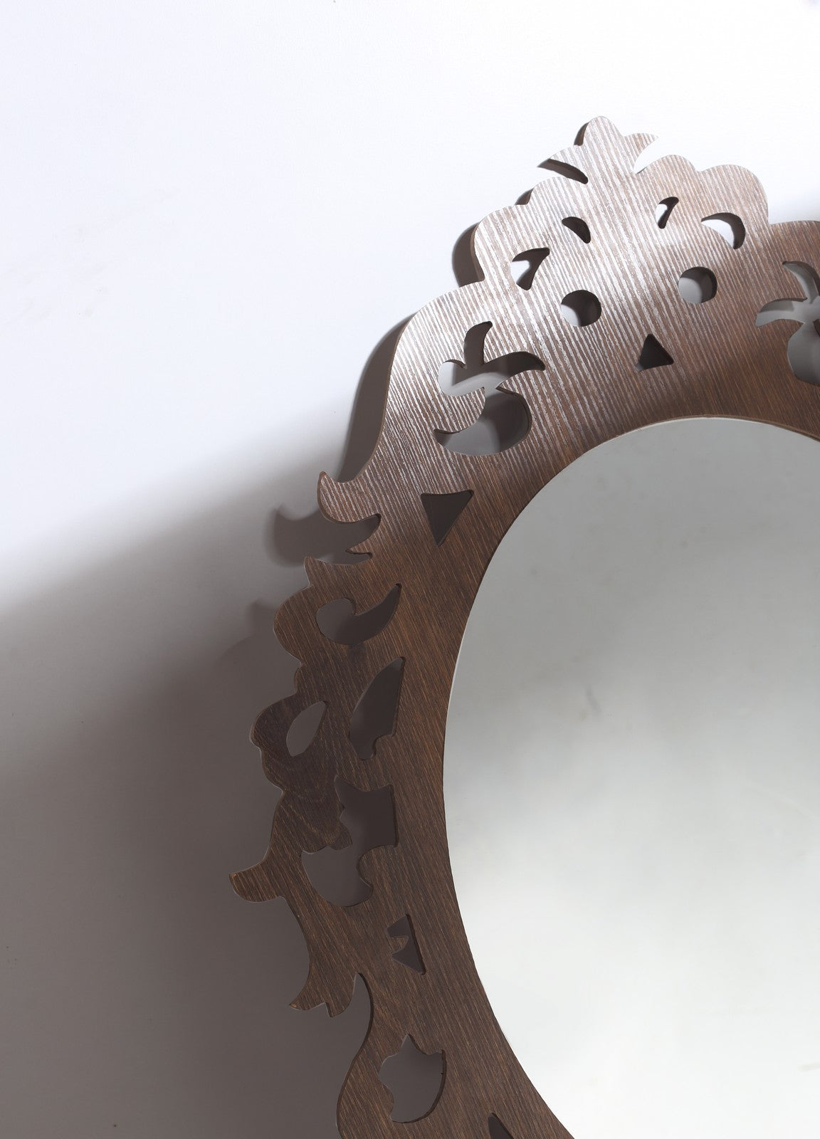 Wall Mirror Wooden Frame Rotar Walnut