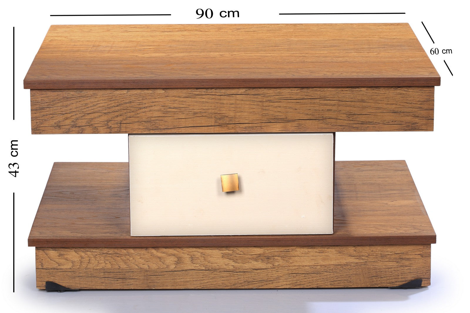 Trio Coffee Table Honey *creamy