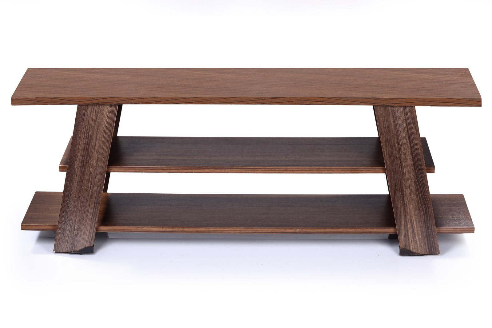 Easy Tv Unit Three Shelves 120cm Walnut