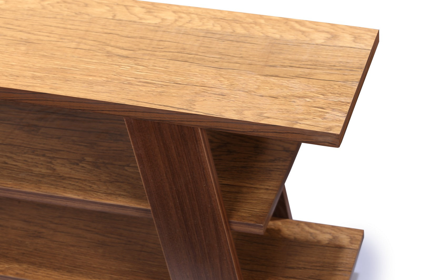 Easy Tv Unit Three Shelves 120cm Honey*Walnut