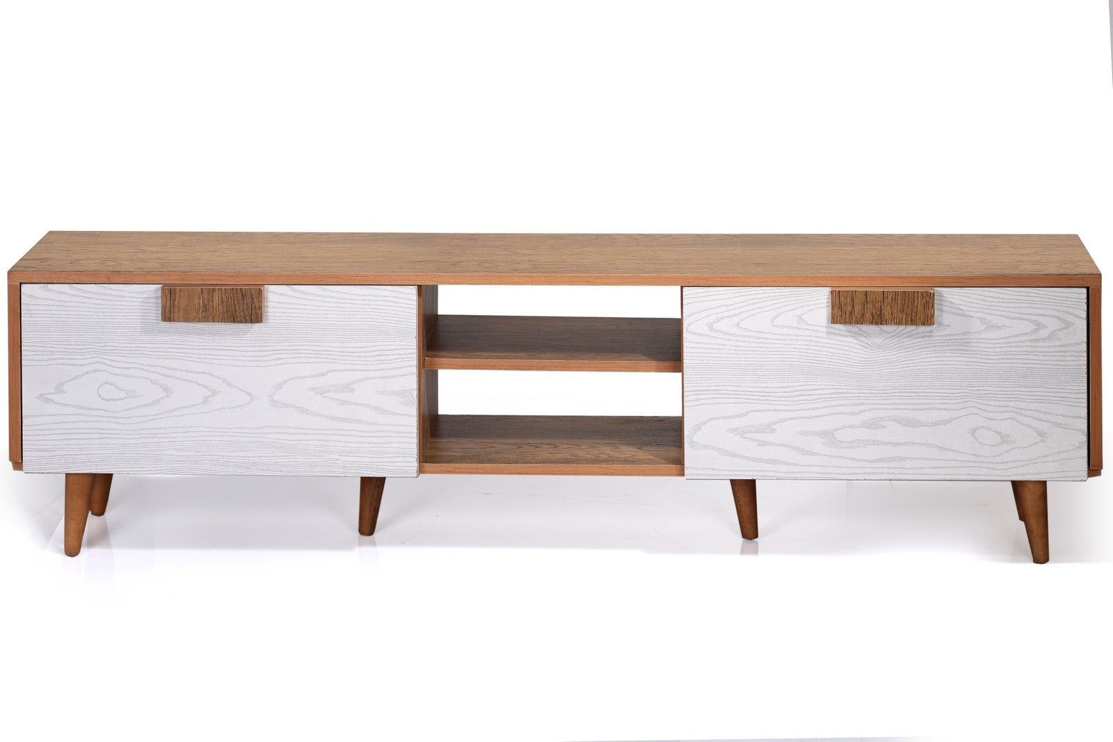 Franko Tv Unit 160cm Two Drawers Honey*White