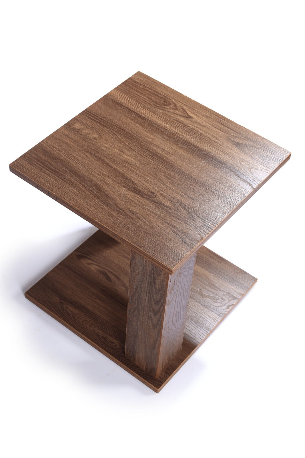 Square table 2 Legs Walnut/Brownish Choco