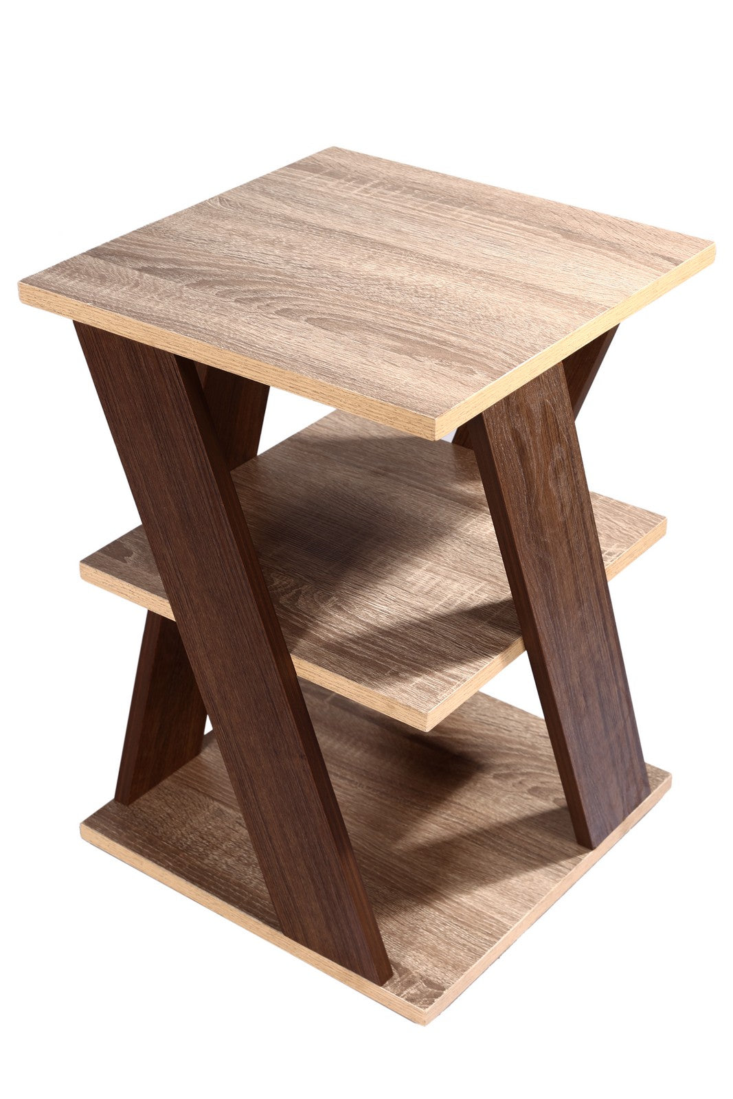 Three Shelves table  Beige*Walnut