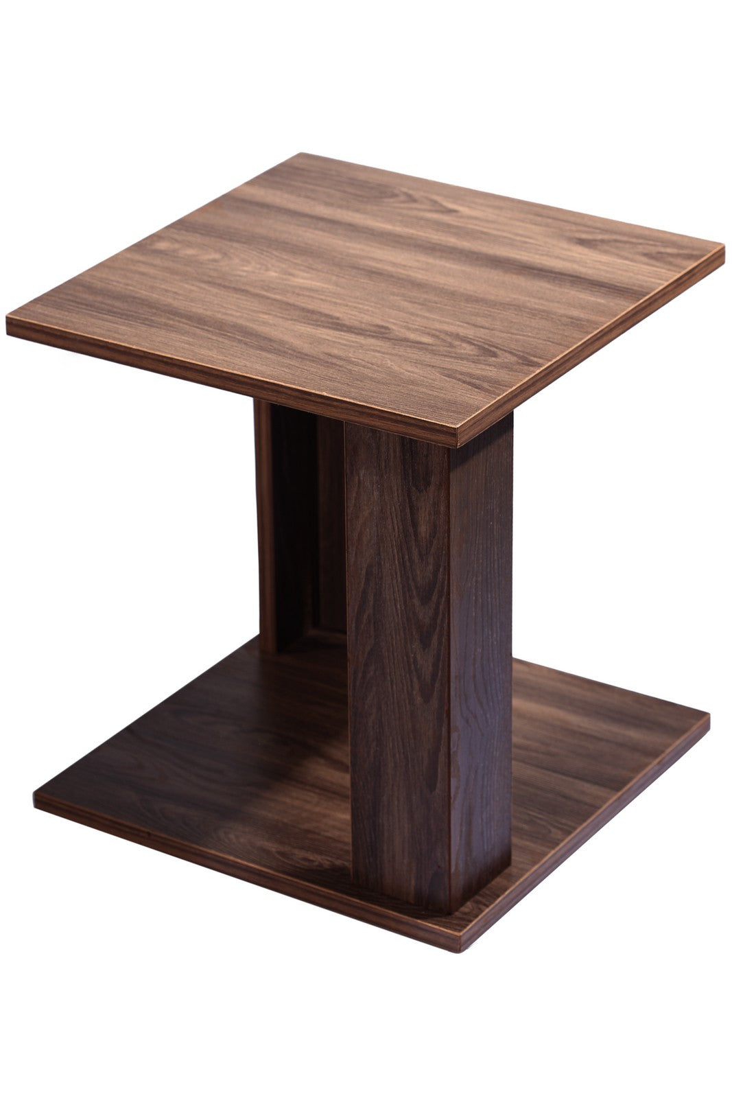 Square table 2 Legs Walnut/Brownish Choco