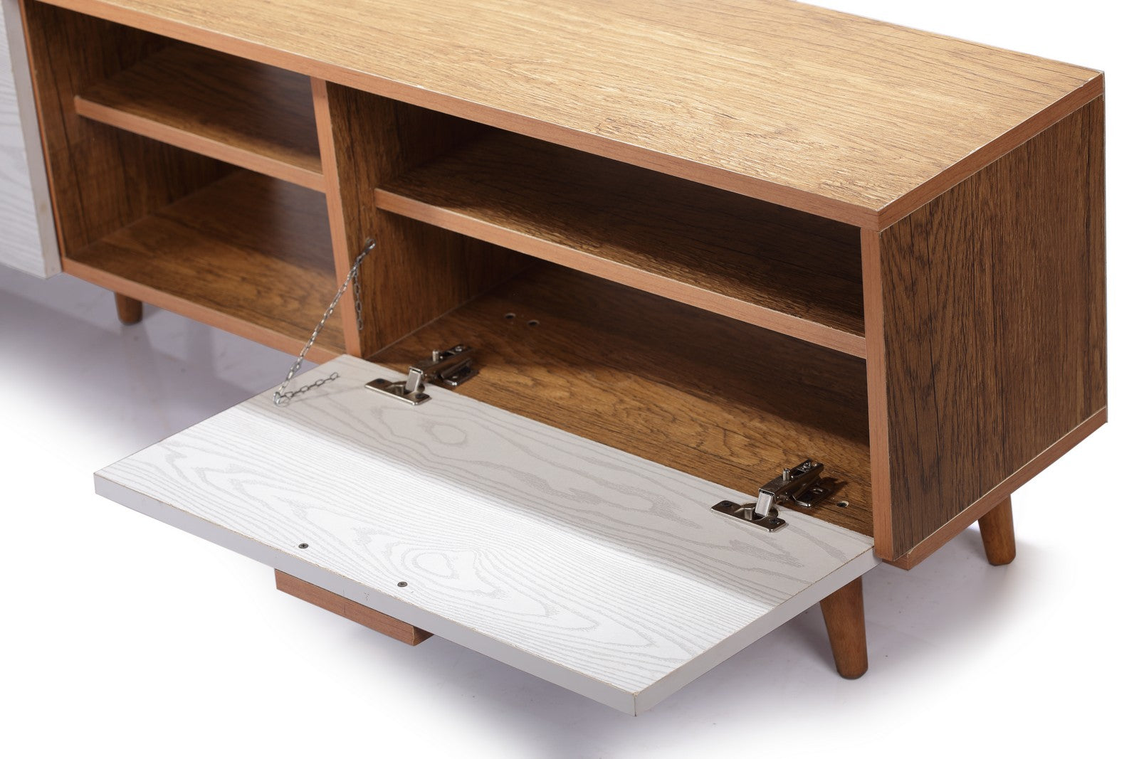 Franko Tv Unit 160cm Two Drawers Honey*White