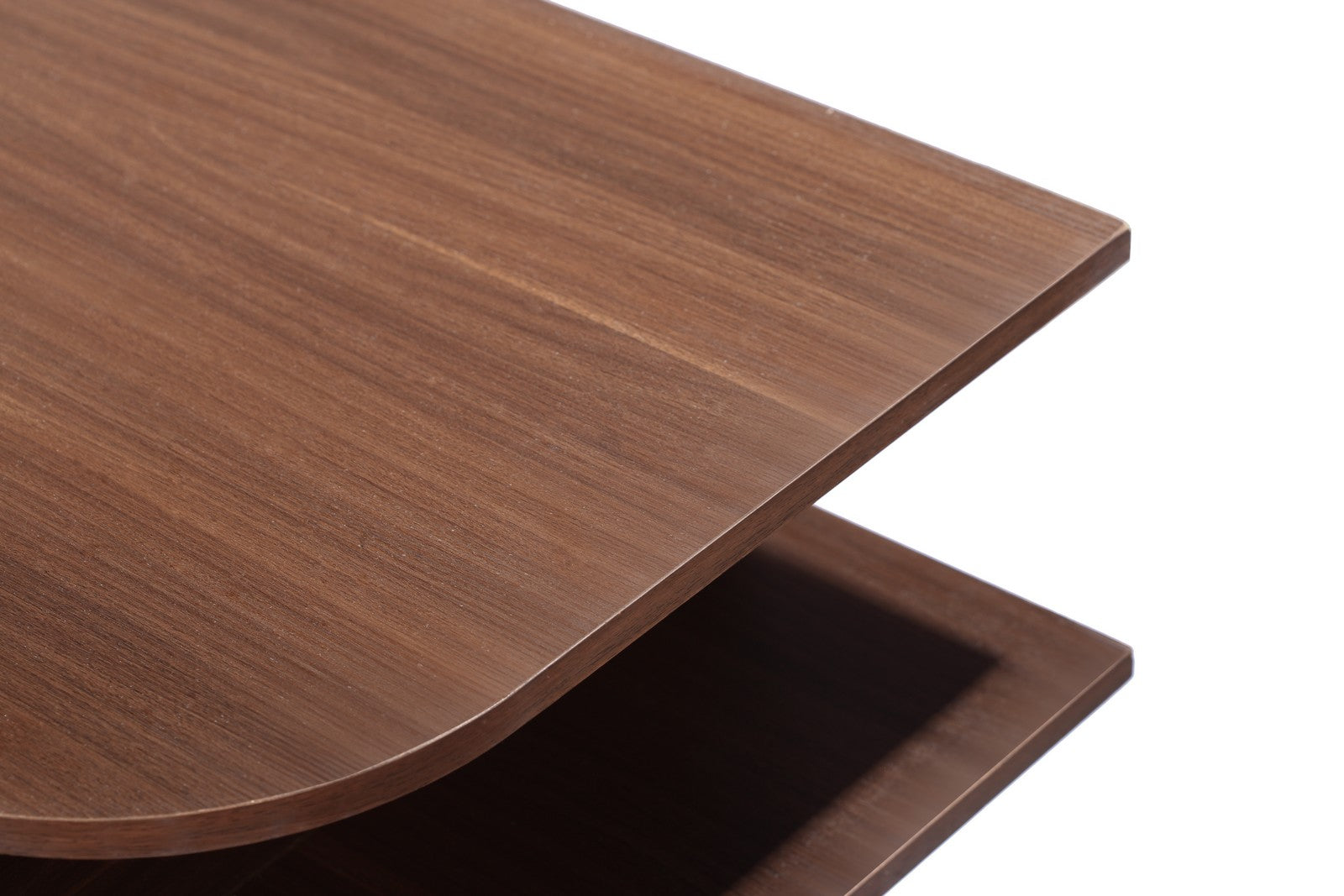 Tear Shape Coffee Table Walnut* Light Walnut