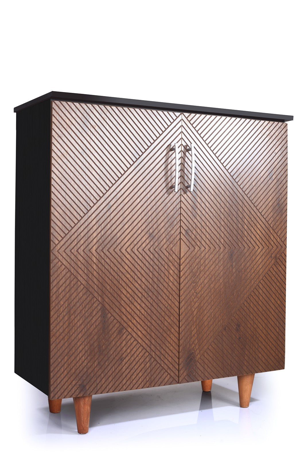 Shoe Rack MASA Black*Walnut