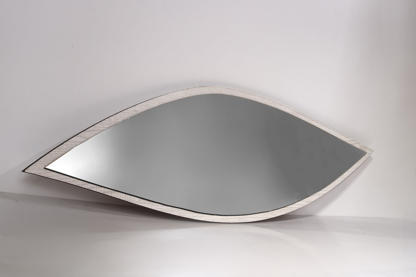 Wall Mirror Eye Drop  91cm Height/Length Greish