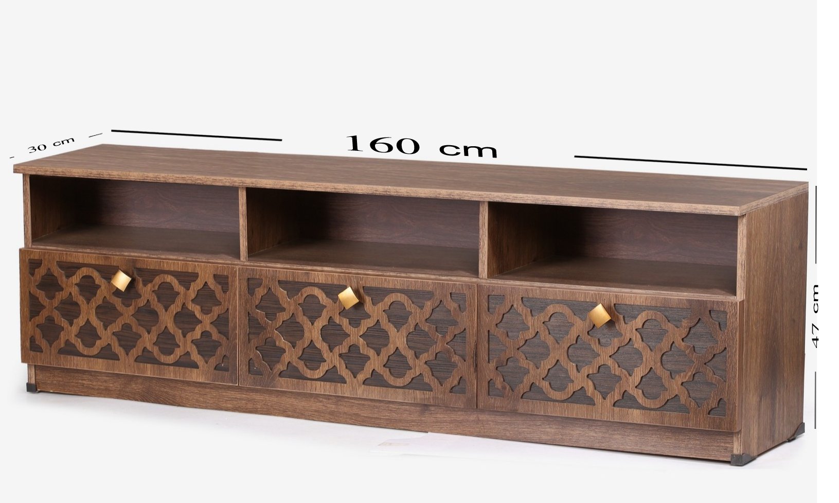 Selfie Tv Unit 160cm Walnut