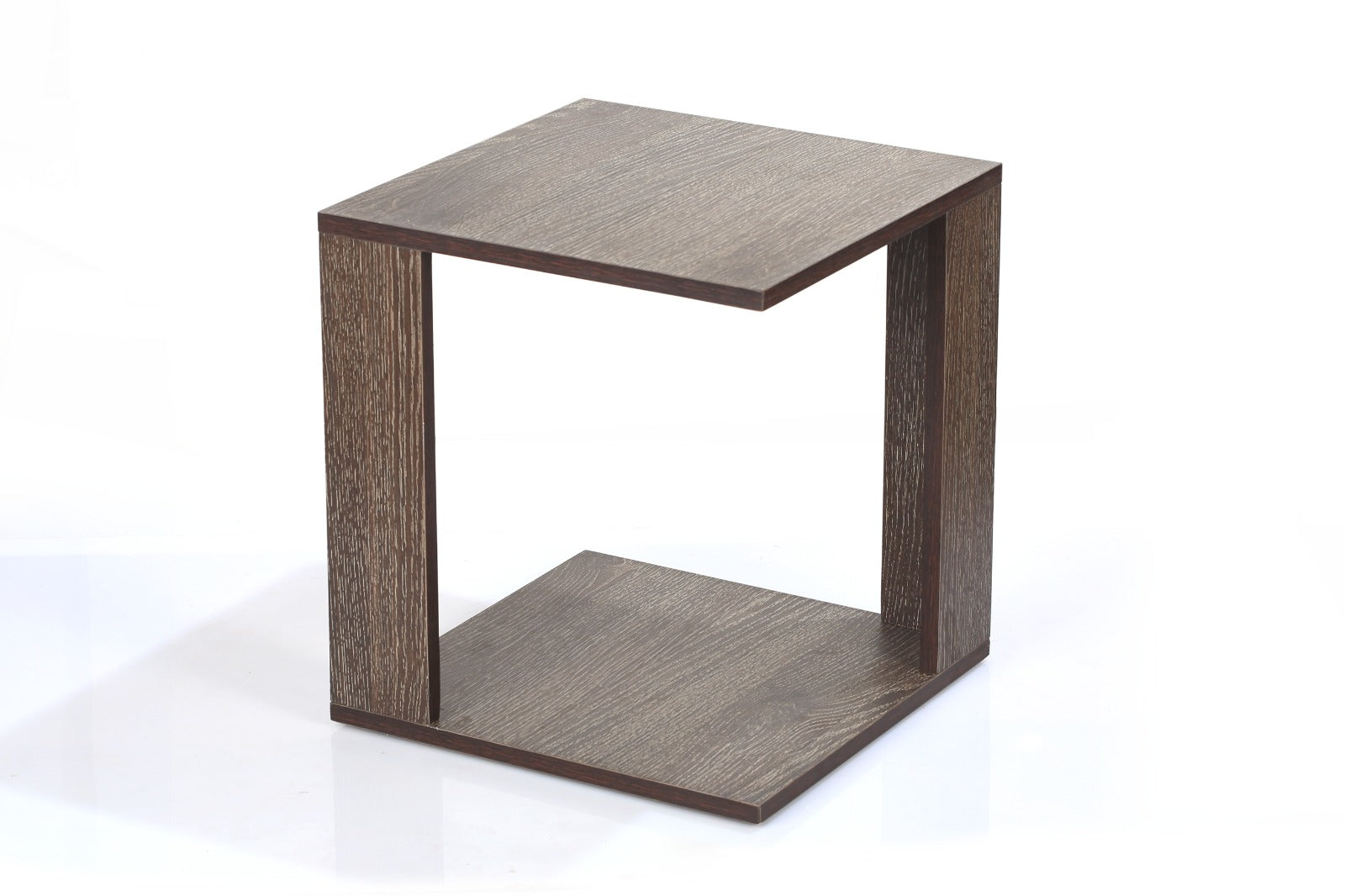 Square table 2 Legs Black Scratch